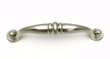 Brushed Satin Nickel Cabinet Pull Middle/End Design 4.25"