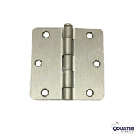 Satin Nickel Interior Door Hinge 3.5" with 1/4" corner radius 3 1/2 inches