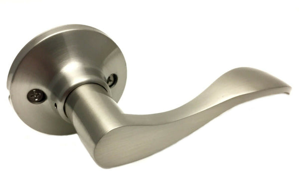 Brushed Satin Nickel Dummy Door Lever Right Hand Wave