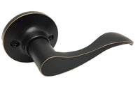 Oil Rubbed Bronze Dummy Door Lever Handle Right Wave