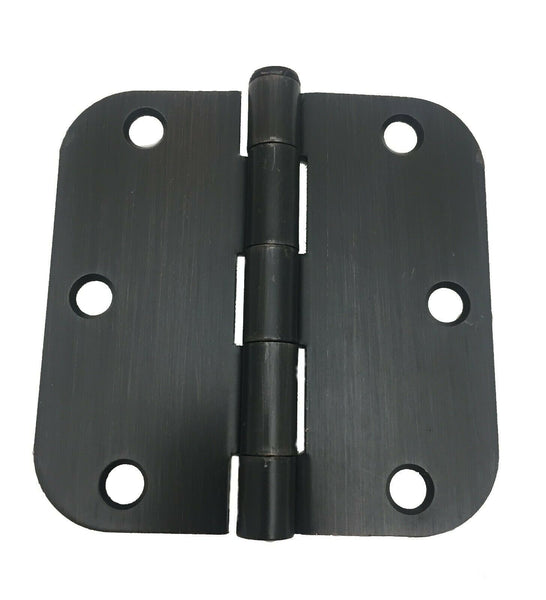 Qty 30 Dark Oil Rubbed Bronze Interior Door Hinge 3.5" with 5/8" corner radius