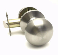 Passage Stainless Steel Door Knob Lever Handle Non Locking Brushed Nickel