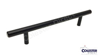 Matte Black T Bar Solid Cabinet Pulls 2" - 8.75"