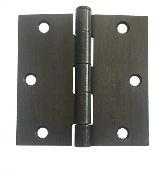 Qty 30 Dark Oil Rubbed Bronze Interior Door Hinge 3.5" with Square Corner 3 1/2"