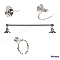 Polished Chrome Bathroom Hardware Set and Accessories