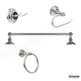Polished Chrome Bathroom Hardware Set and Accessories