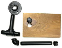 Black Iron Pipe Bathroom Hardware Set and Accessories