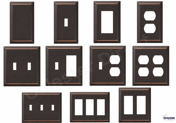 Oil Rubbed Bronze Wall Switch Plate Outlet Cover Toggle Rocker GFI