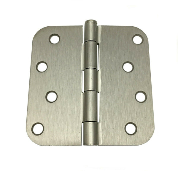 Satin Nickel Door Hinge 4" with 5/8" corner radius 4 inch