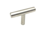 Stainless Steel T Bar Cabinet Pull 2" - 24"