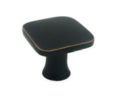 Oil Rubbed Bronze Cabinet Knob Square