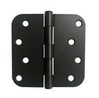 Black Door Hinge 4" with 5/8" corner radius 4 inch