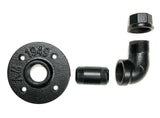 Black Iron Pipe Bathroom Hardware Set and Accessories