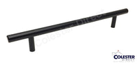 Matte Black T Bar Solid Cabinet Pulls 2" - 8.75"