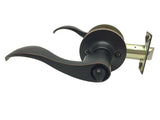Oil Rubbed Bronze Entry Door Lever Keyed Alike Available Wave