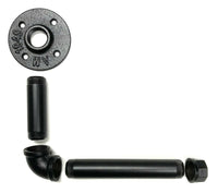 Black Iron Pipe Bathroom Hardware Set and Accessories