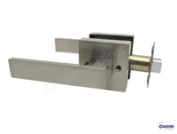Brushed Satin Nickel Passage Square Door Lever Non Locking Heavy Duty
