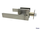 Brushed Satin Nickel Passage Square Door Lever Non Locking Heavy Duty