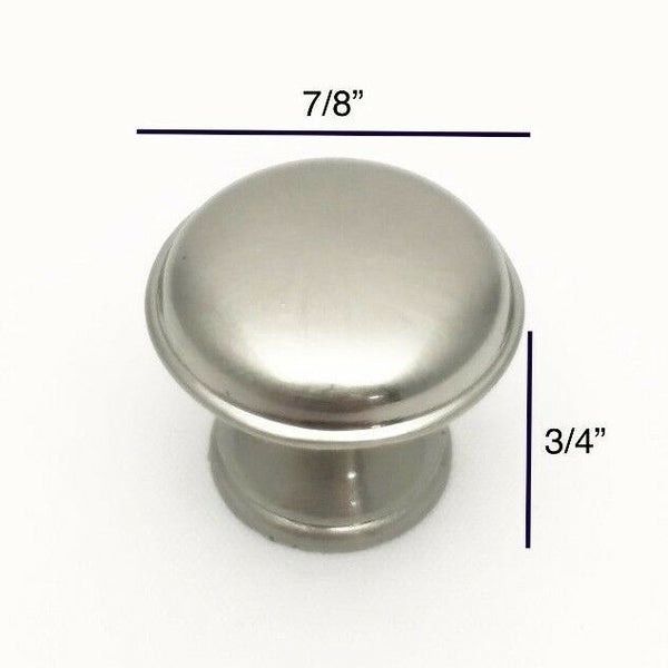 Qty 10 Brushed Satin Nickel Bathroom Vanity Drawer Closet Knob Hardware Small