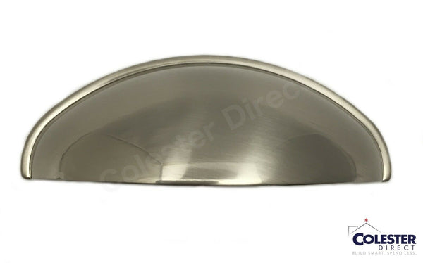 Brushed Satin Nickel Cabinet Pull Cup