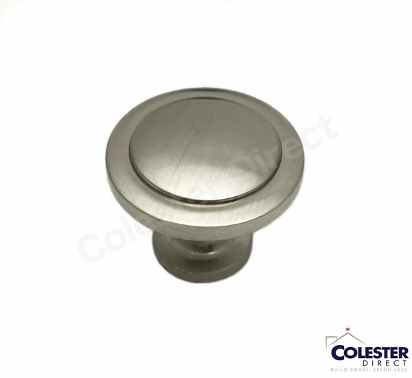 Qty 25 Brushed Satin Nickel Kitchen Cabinet Drawer Knob Pull Handle Hardware