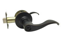 Oil Rubbed Bronze Privacy Door Lever Lock Wave