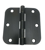 Dark Oil Rubbed Bronze Interior Door Hinge 3.5" with 5/8" corner radius