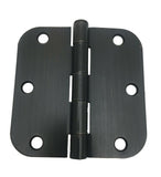 Dark Oil Rubbed Bronze Interior Door Hinge 3.5" with 5/8" corner radius