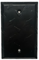 Black Diamond Plate Aluminum Wall Switch Plate Outlet Cover Toggle Rocker GFI Garage