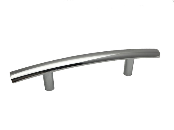 Polished Chrome Cabinet Pull 3" Hole Spacing 5.25" Length