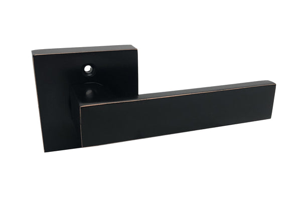 Oil Rubbed Bronze Square Dummy Door Lever Right or Left Hand Heavy Duty