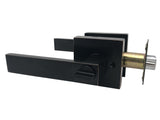 Oil Rubbed Bronze Square Entry Door Lever Keyed Heavy Duty