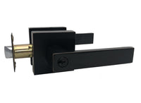 Oil Rubbed Bronze Square Entry Door Lever Keyed Heavy Duty