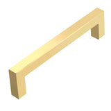 Gold Square Cabinet Pull sizes 3" - 10"