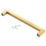 Gold Square Cabinet Pull sizes 3" - 10"