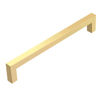 Gold Square Cabinet Pull sizes 3" - 10"