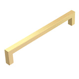 Gold Square Cabinet Pull sizes 3" - 10"