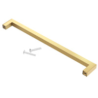 Gold Square Cabinet Pull sizes 3" - 10"