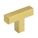 Gold Square Cabinet Pull sizes 3" - 10"
