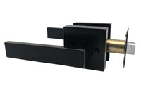 Oil Rubbed Bronze Square Passage Door Lever Non Locking Heavy Duty