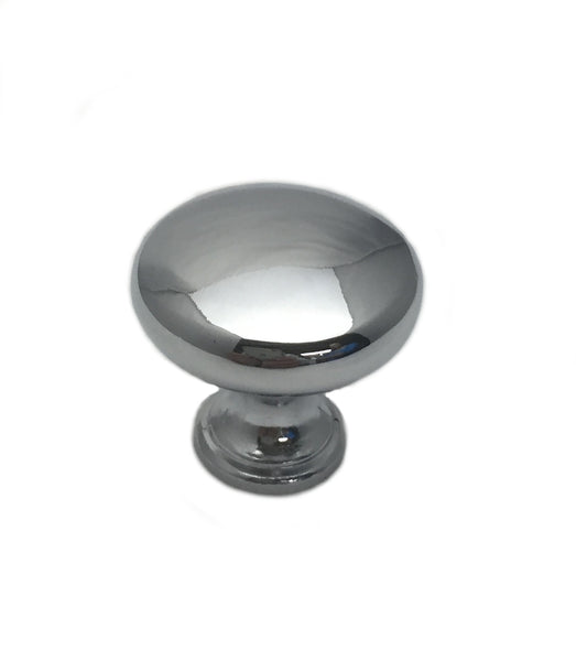 Polished Chrome Cabinet Knob Round