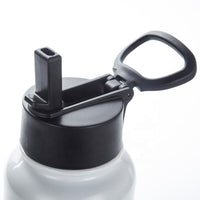 Stainless Steel Double-Insulated Water Bottle with Flip Top and Wide Mouth Lid